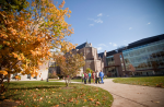 Autumn on the Emmanuel College campus.